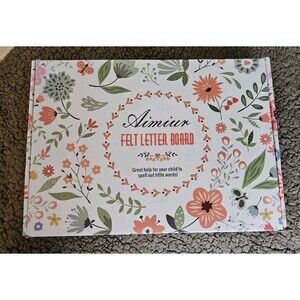 NIB AIMIUR Felt Letter Board Sign Set w/ Easel, Letters, Numbers, Canvas